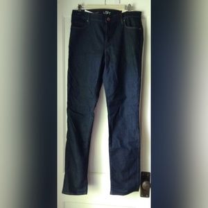 NWT LOFT Modern Straight dark wash jeans 30 Tall